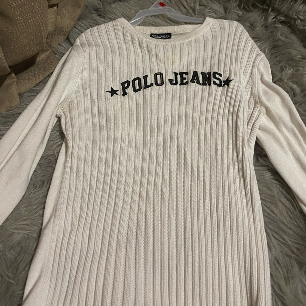 Polo Ralph Lauren sweater top in white
